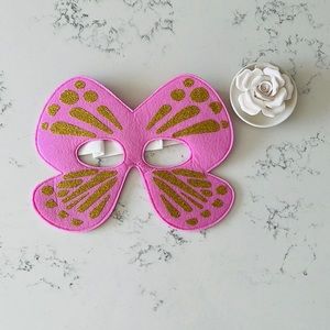Hanna Andersson Pink Butterfly Mask